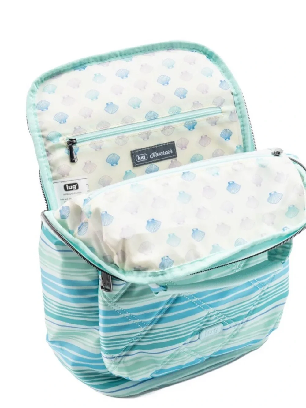 Lug Hovercar Backpack - Love Waves Aqua NWT - Picture 4 of 10